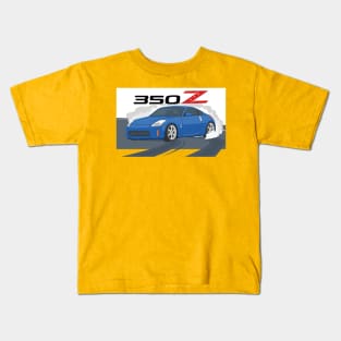 car 350z drift blue Kids T-Shirt